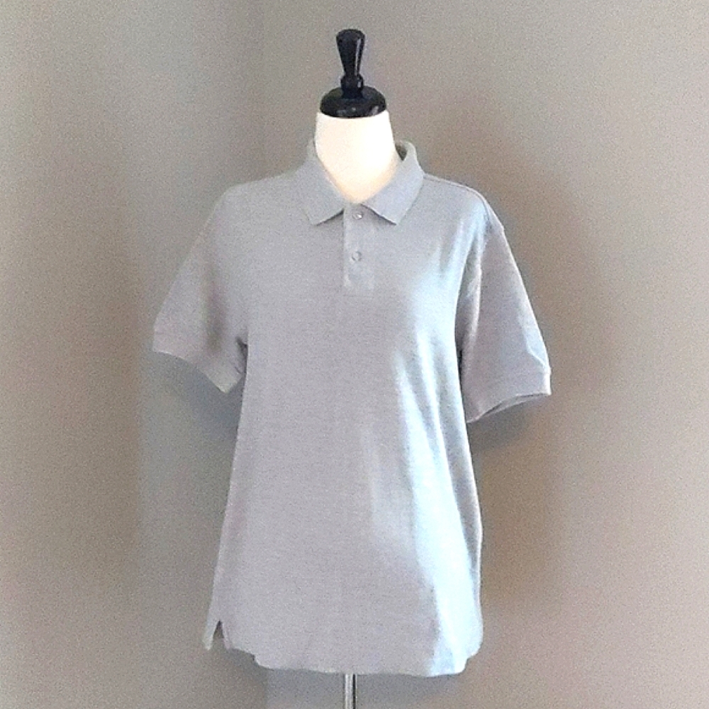 Grey Polo Shirt by GB Sz Med